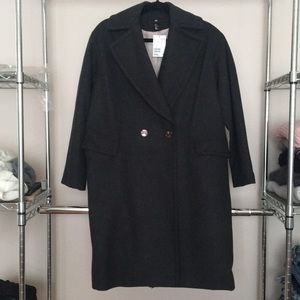 NWT H&M Dark Grey Coat